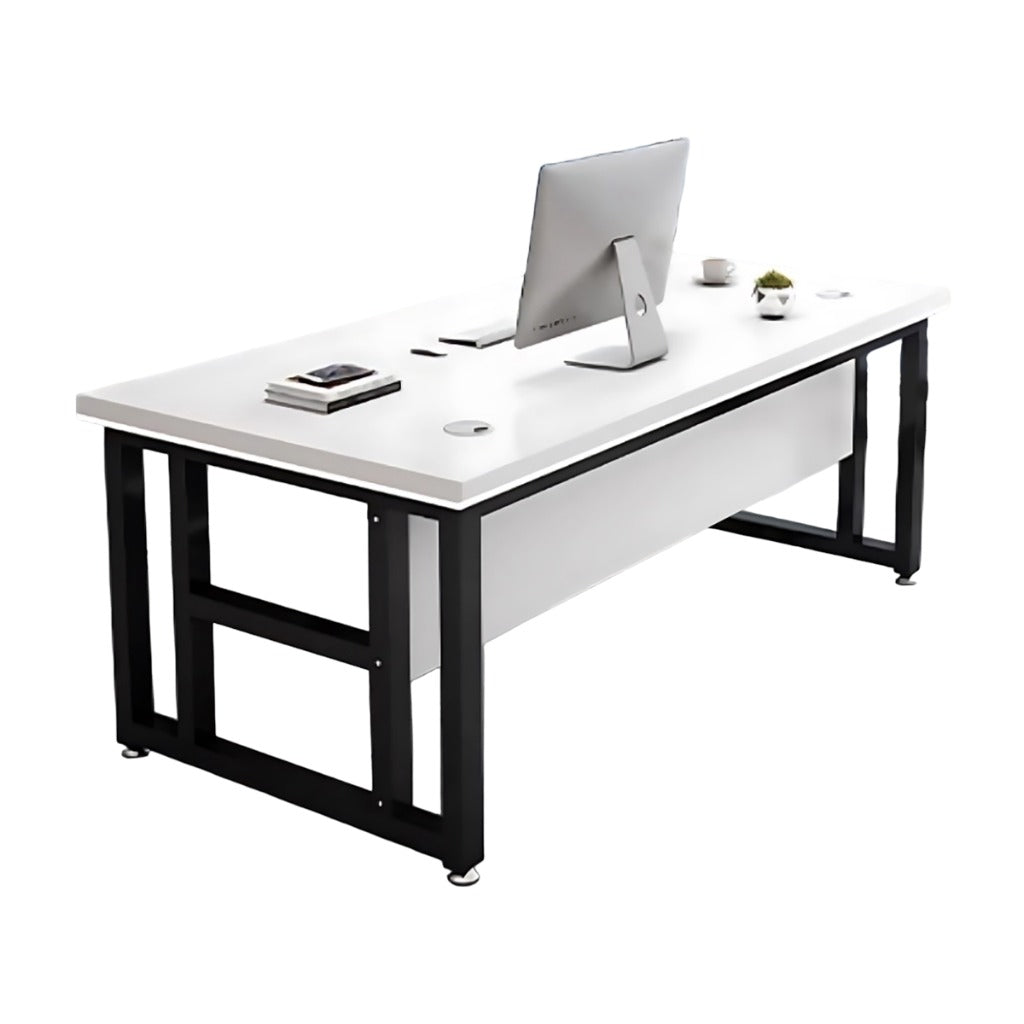 BDLFurniture Modern Single Computer Desk with CPU Holder Optional Pedestal Chair 120-160cm