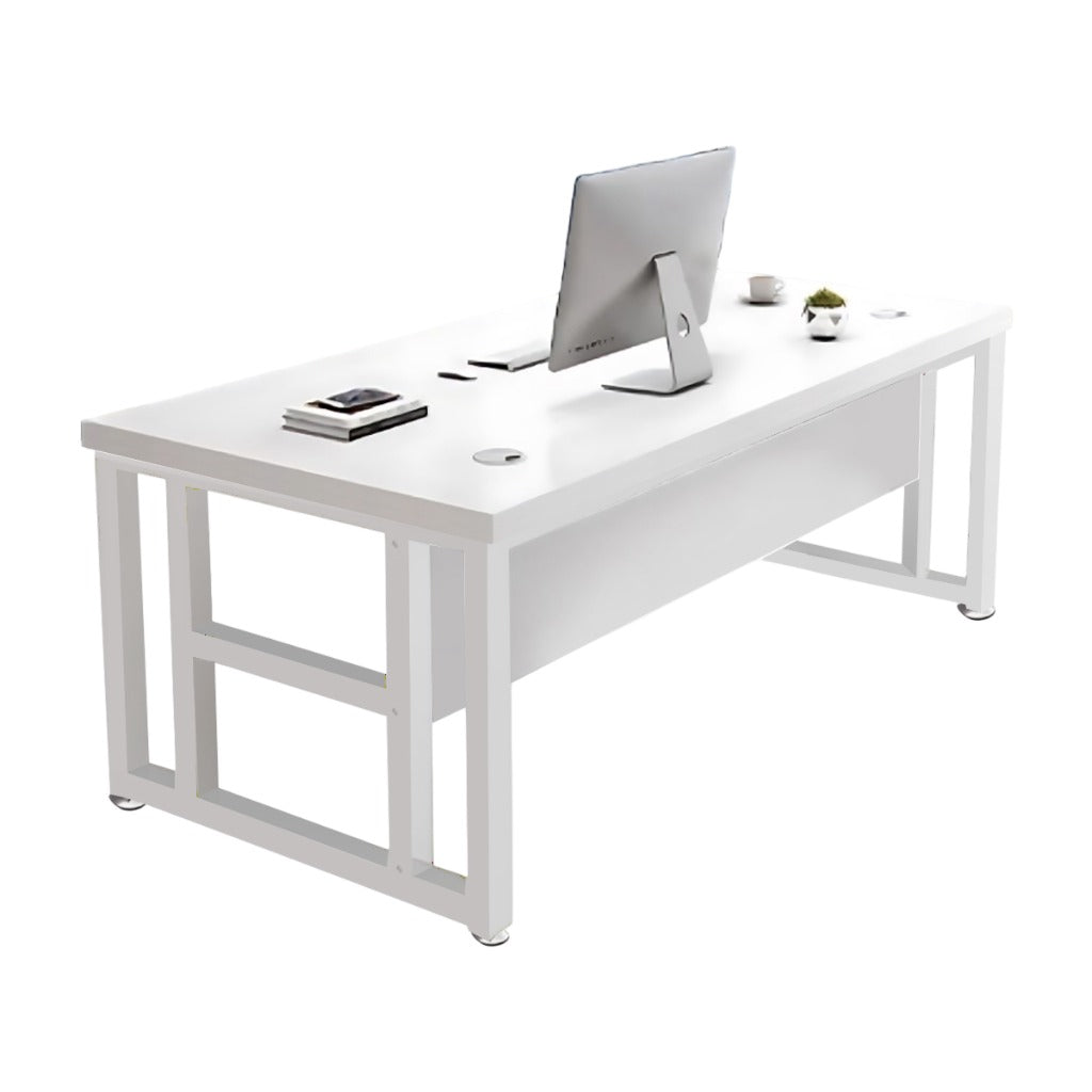 BDLFurniture Modern Single Computer Desk with CPU Holder Optional Pedestal Chair 120-160cm