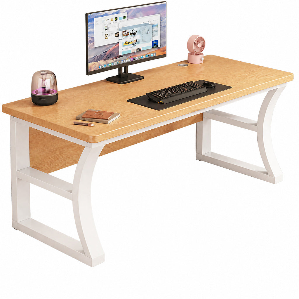 Rectangular Executive Desk Home Office Study Table Walnut Desk Mobile Cabinet