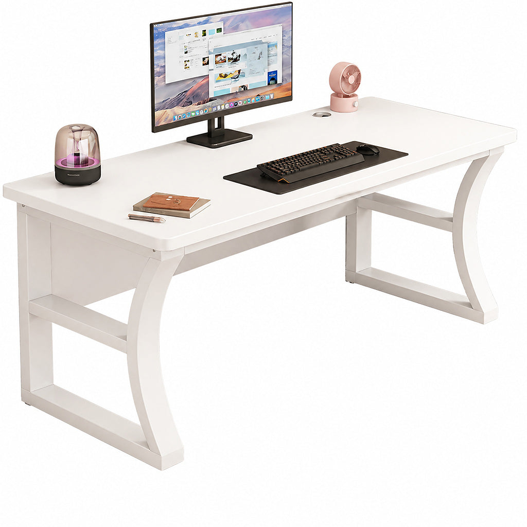Rectangular Executive Desk Home Office Study Table Walnut Desk Mobile Cabinet