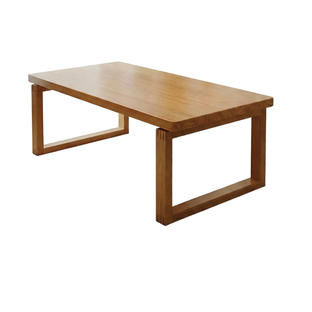 Solid Wood Desk 4.5cm Thick Dining Table Boardroom Meeting Desk Matching Chairs