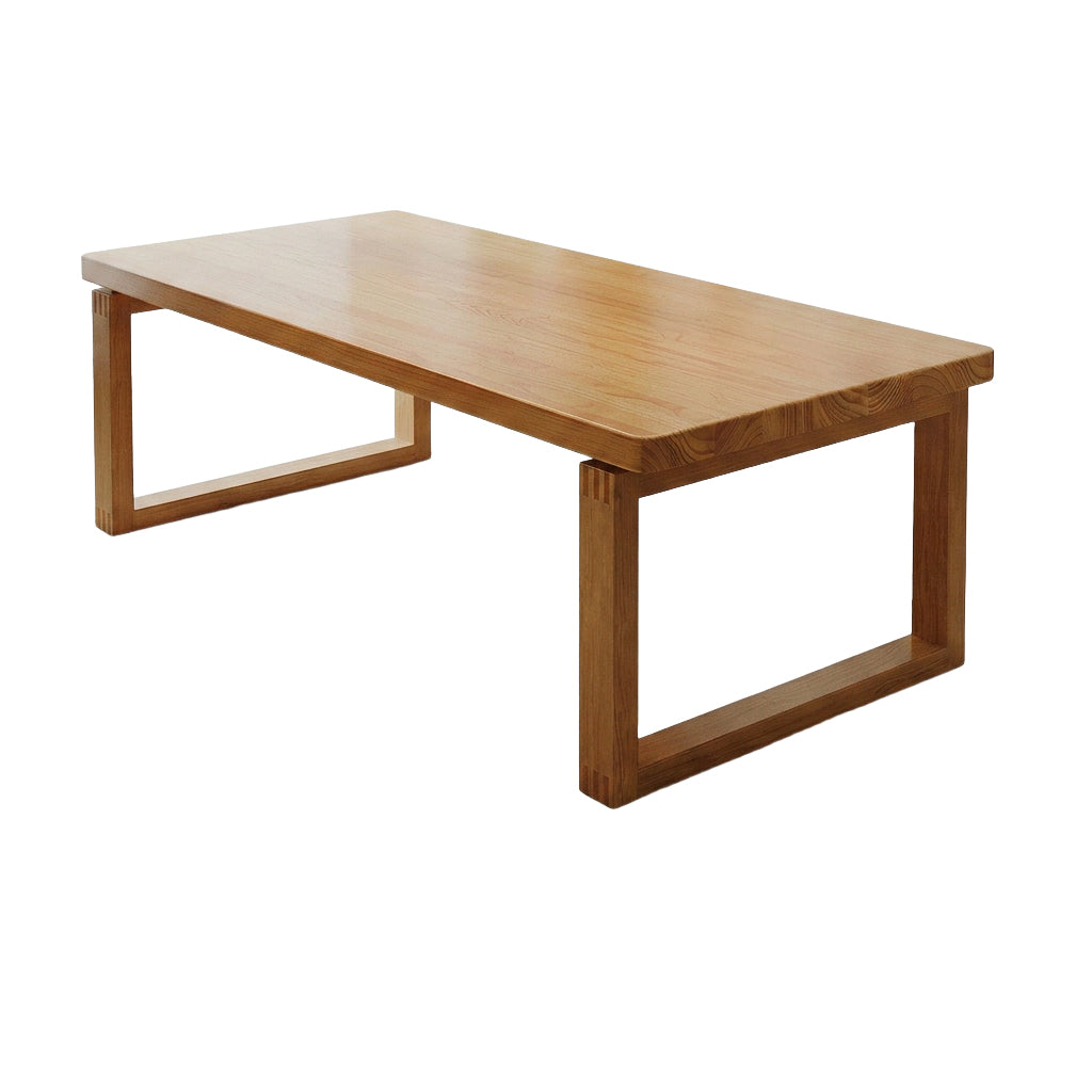 Solid Wood Desk 4.5cm Thick Dining Table Boardroom Meeting Desk Matching Chairs