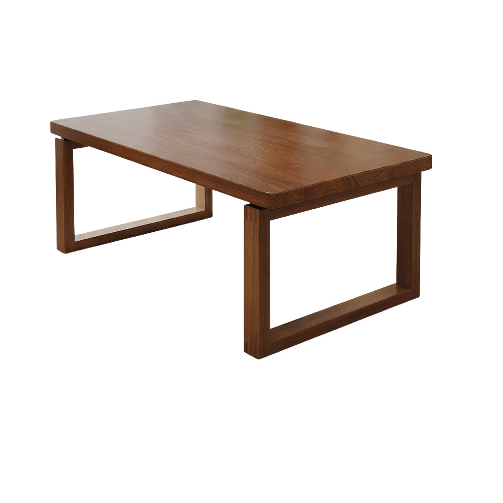 Solid Wood Desk 4.5cm Thick Dining Table Boardroom Meeting Desk Matching Chairs
