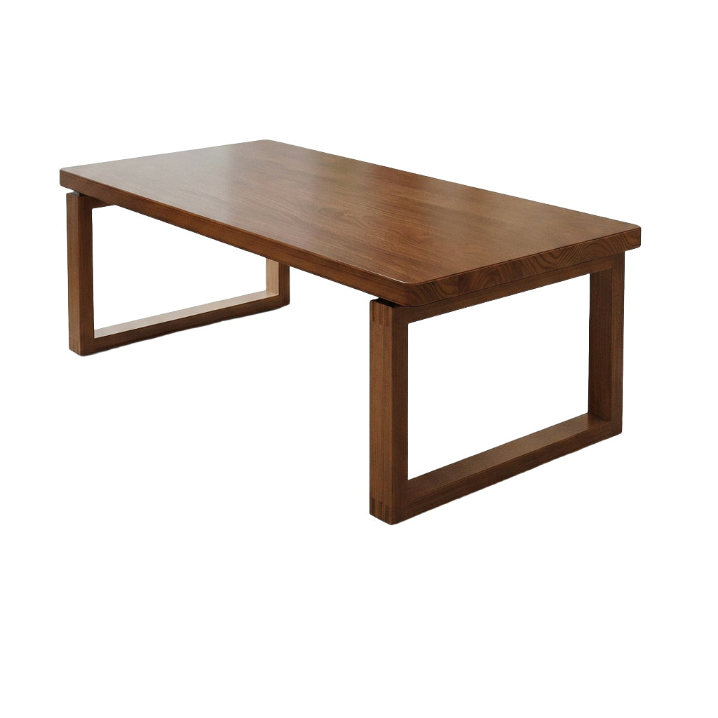 Solid Wood Desk 4.5cm Thick Dining Table Boardroom Meeting Desk Matching Chairs