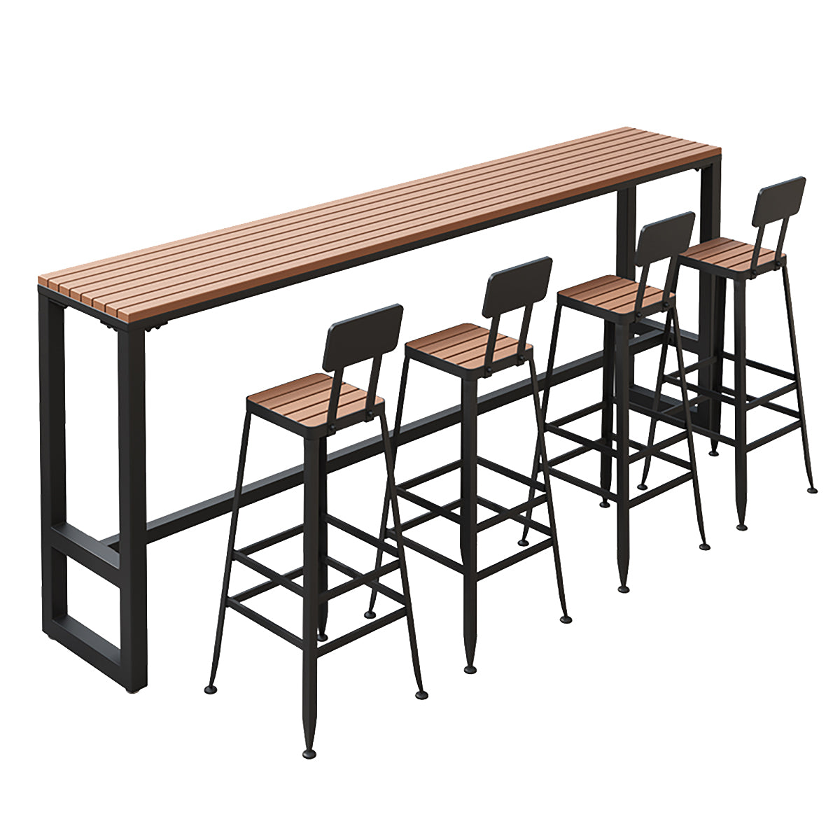 Outdoor Tall Table and Bar Stool Set Bar Table Bar Chair  for Patio, Garden, and Balcony