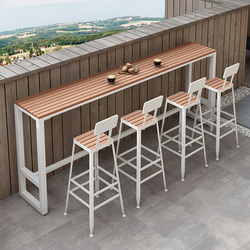 Outdoor Tall Table and Bar Stool Set Bar Table Bar Chair  for Patio, Garden, and Balcony