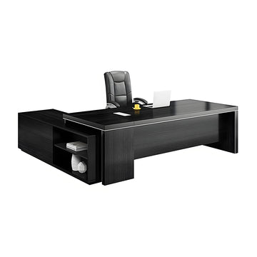BDLFurniture Modern L Shaped Executive Desk Set Office Table Cabinet Chair 1.8m to 2.6m