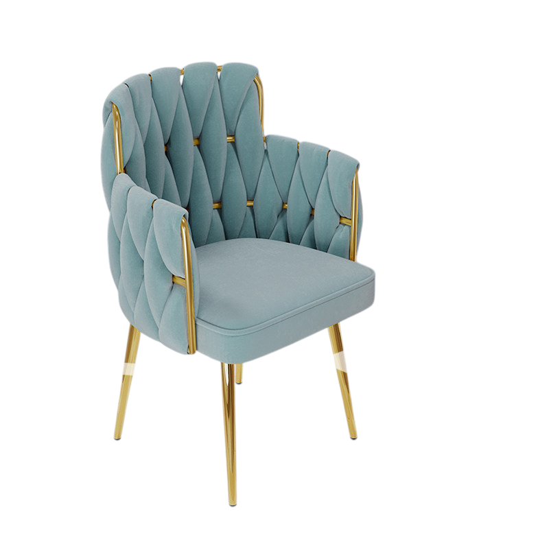 Modern Vanity Desk Chair Gold Fixed Base or 5 Star Swivel Gas Lift 10cm Chair Office