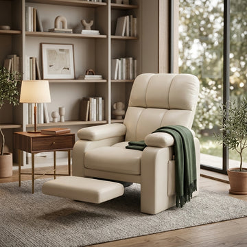 Single Sofa Armchair Lounge Chair with Footrest Home Office Bedroom Modern