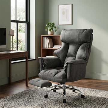 Ergonomic Office Chair Gaming Desk Seat Reclining Executive Sofa Footrest Swivel