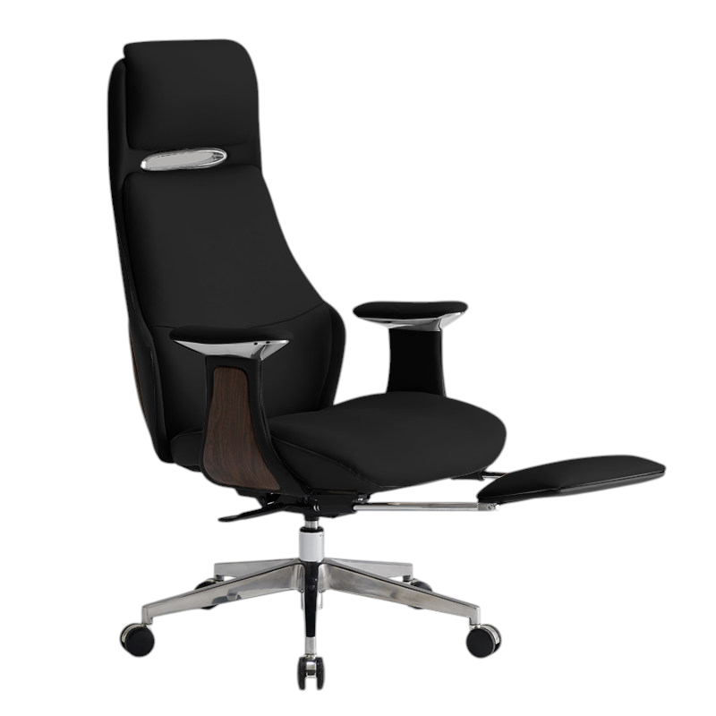 Genuine Leather Executive Chair Ergonomic Swivel Desk Seat High Mid Back Option