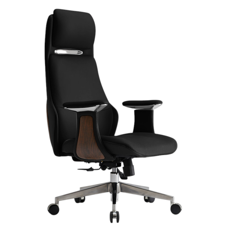 Genuine Leather Executive Chair Ergonomic Swivel Desk Seat High Mid Back Option