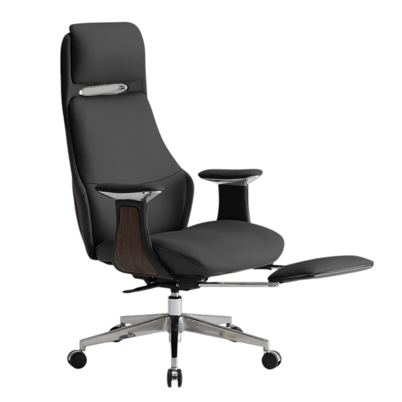Genuine Leather Executive Chair Ergonomic Swivel Desk Seat High Mid Back Option