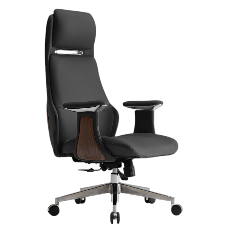 Genuine Leather Executive Chair Ergonomic Swivel Desk Seat High Mid Back Option