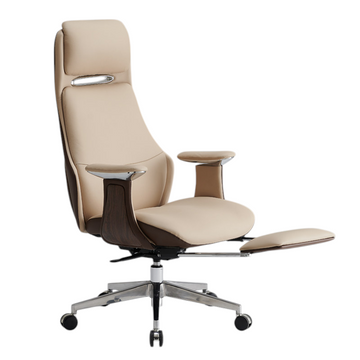 Genuine Leather Executive Chair Ergonomic Swivel Desk Seat High Mid Back Option