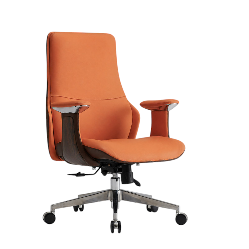 Genuine Leather Executive Chair Ergonomic Swivel Desk Seat High Mid Back Option
