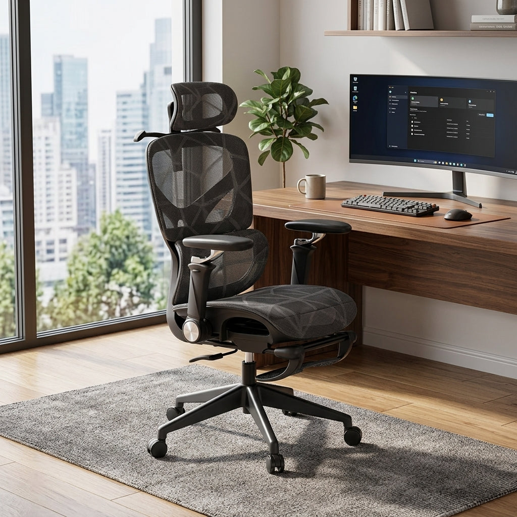 Ergonomic Office Chair 135 Degree Recline High Weight Capacity Gaming Desk Seat