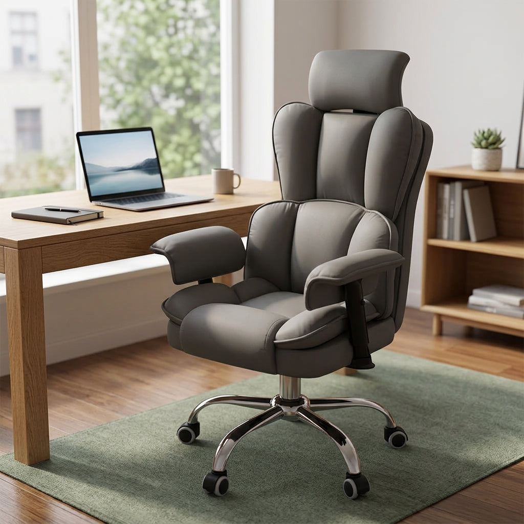 Adjustable Armrest Chair Ergonomic Gaming Desk Seat Reclining Office Lounge