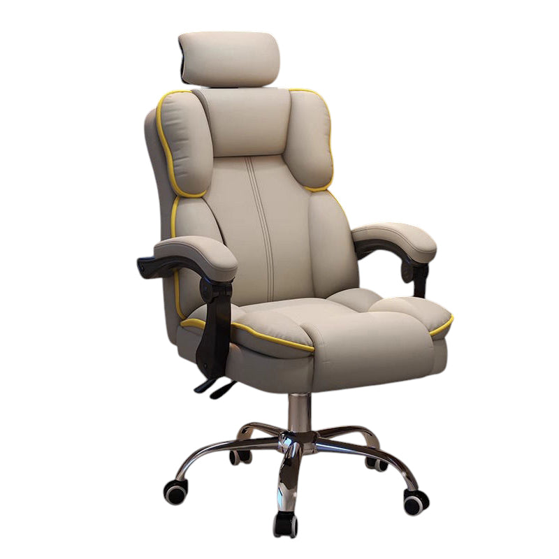 Ergonomic Gaming Chair & Office Chair Latex Swivel Cat Scratch Leather Computer Chair