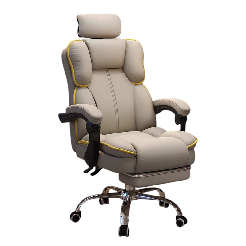 Ergonomic Gaming Chair & Office Chair Latex Swivel Cat Scratch Leather Computer Chair