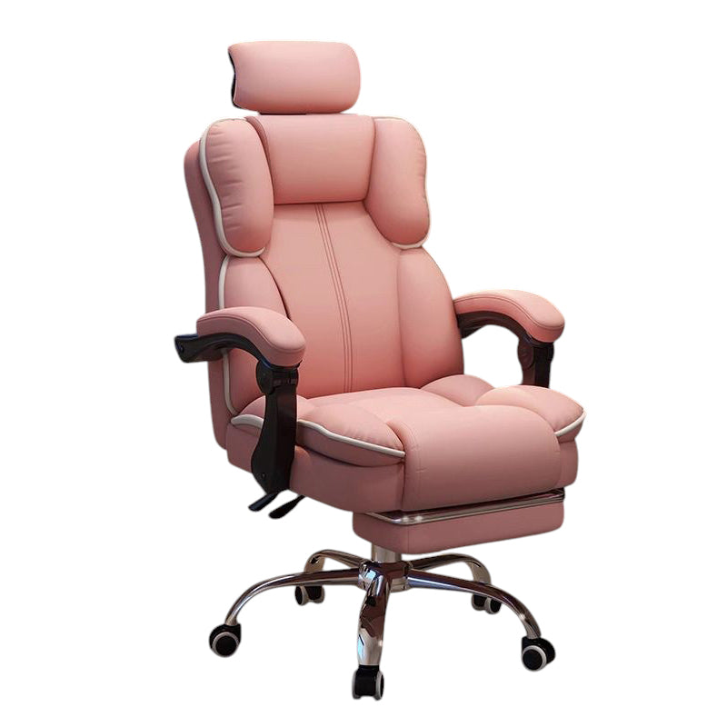 Ergonomic Gaming Chair & Office Chair Latex Swivel Cat Scratch Leather Computer Chair