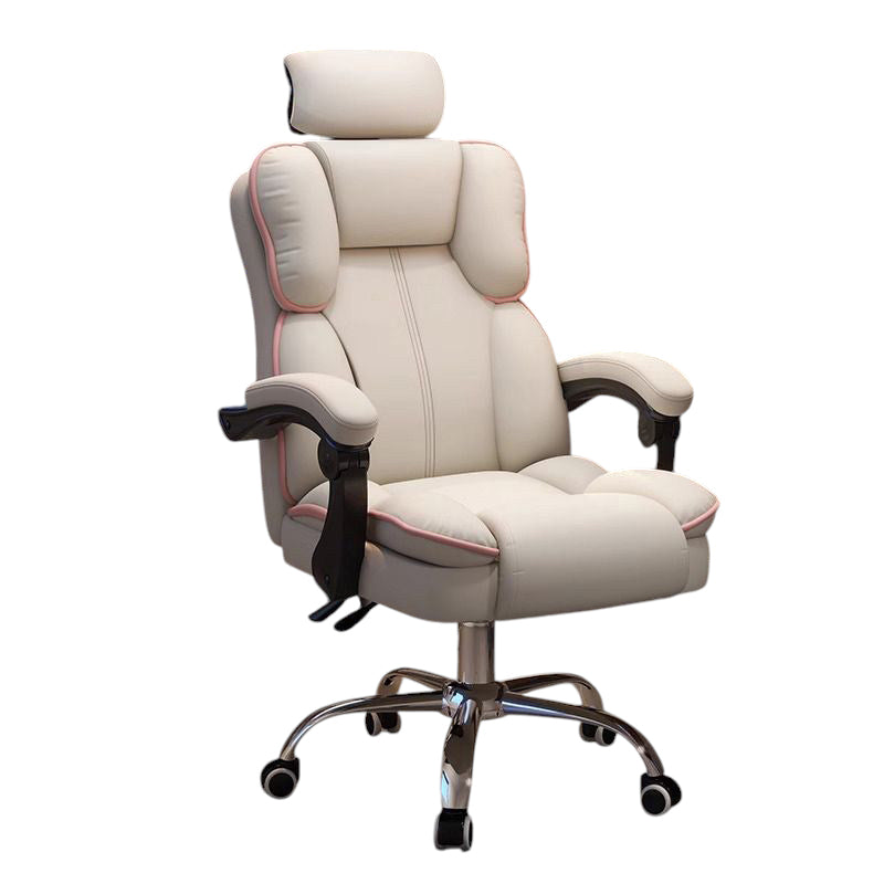 Ergonomic Gaming Chair & Office Chair Latex Swivel Cat Scratch Leather Computer Chair