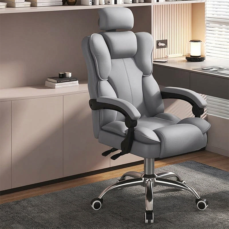 Ergonomic Gaming Chair & Office Chair Latex Swivel Cat Scratch Leather Computer Chair