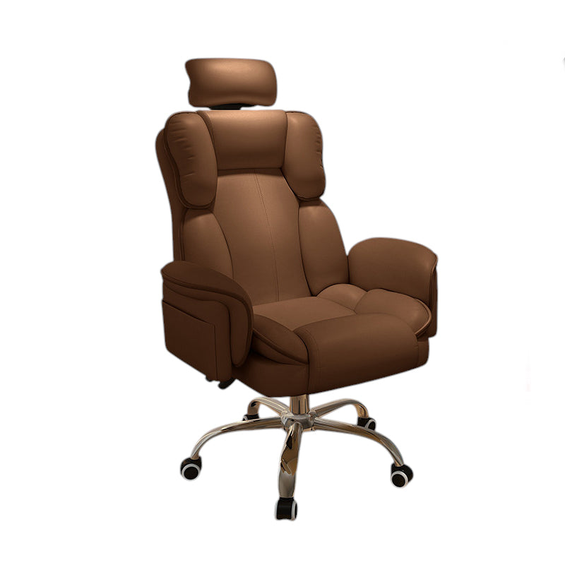 Ergonomic Gaming Chair & Reclining Executive Office Swivel Computer Desk with Footrest