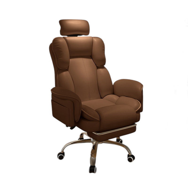 Ergonomic Gaming Chair & Reclining Executive Office Swivel Computer Desk with Footrest