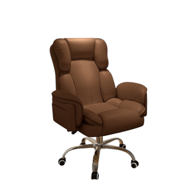 Ergonomic Gaming Chair & Reclining Executive Office Swivel Computer Desk with Footrest