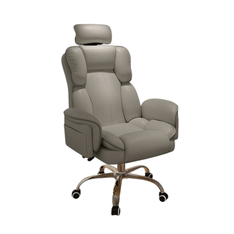 Ergonomic Gaming Chair & Reclining Executive Office Swivel Computer Desk with Footrest