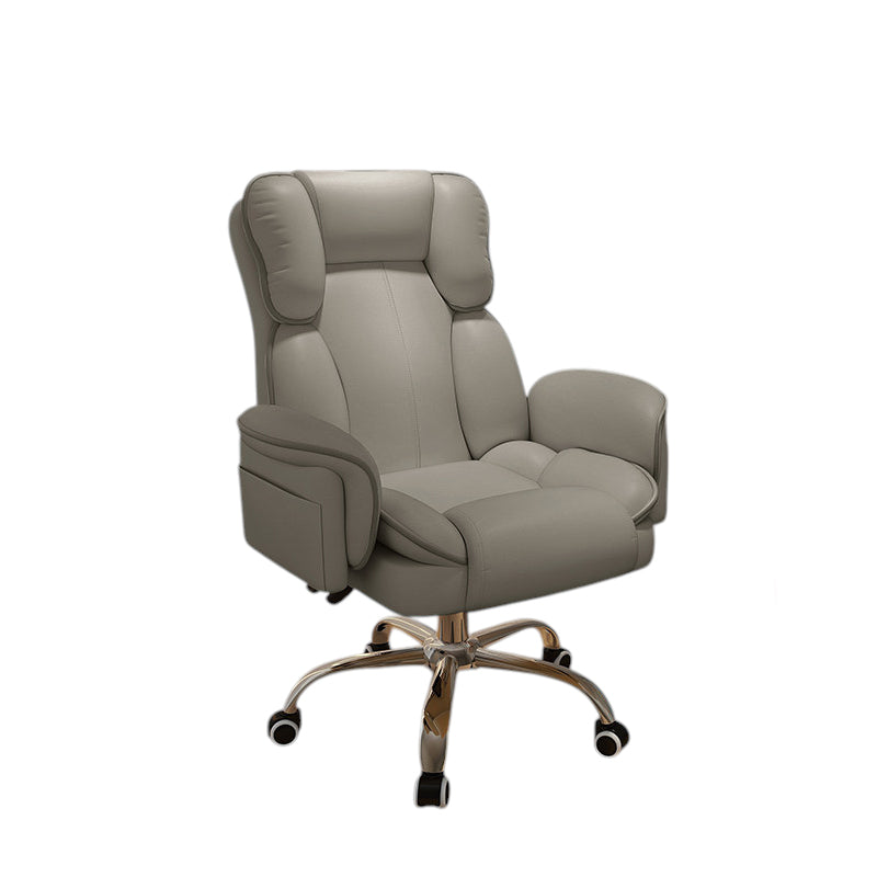 Ergonomic Gaming Chair & Reclining Executive Office Swivel Computer Desk with Footrest