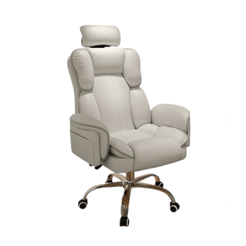 Ergonomic Gaming Chair & Reclining Executive Office Swivel Computer Desk with Footrest