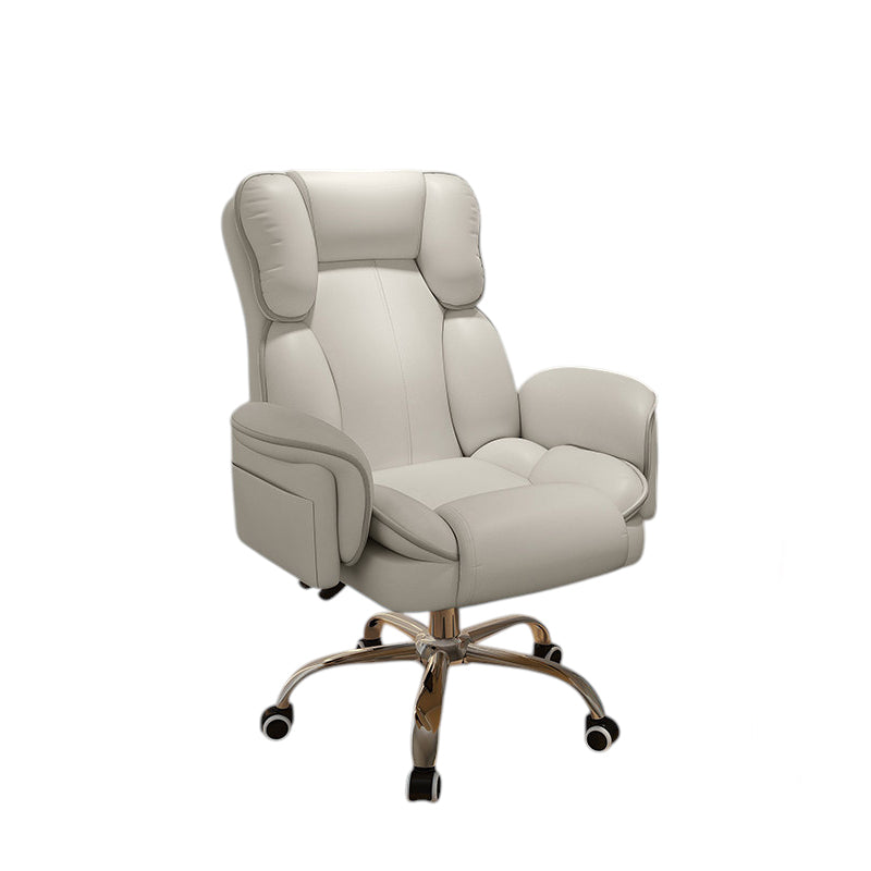 Ergonomic Gaming Chair & Reclining Executive Office Swivel Computer Desk with Footrest
