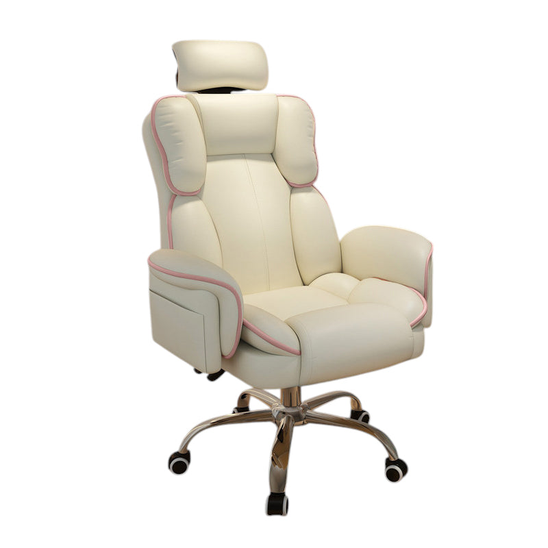 Ergonomic Gaming Chair & Reclining Executive Office Swivel Computer Desk with Footrest