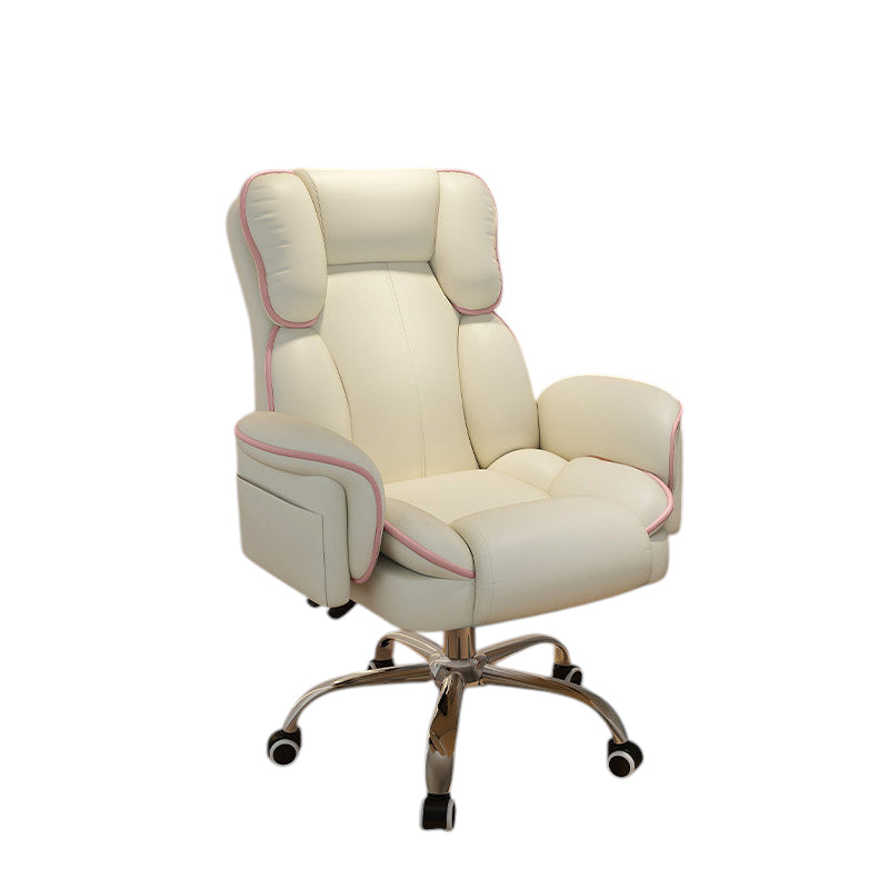 Ergonomic Gaming Chair & Reclining Executive Office Swivel Computer Desk with Footrest