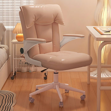 Ergonomic Office Chair with Flip-Up Armrests, Adjustable Height and Swivel Function