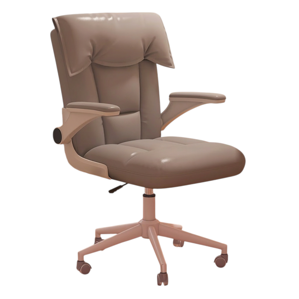 Ergonomic Office Chair with Flip-Up Armrests, Adjustable Height and Swivel Function
