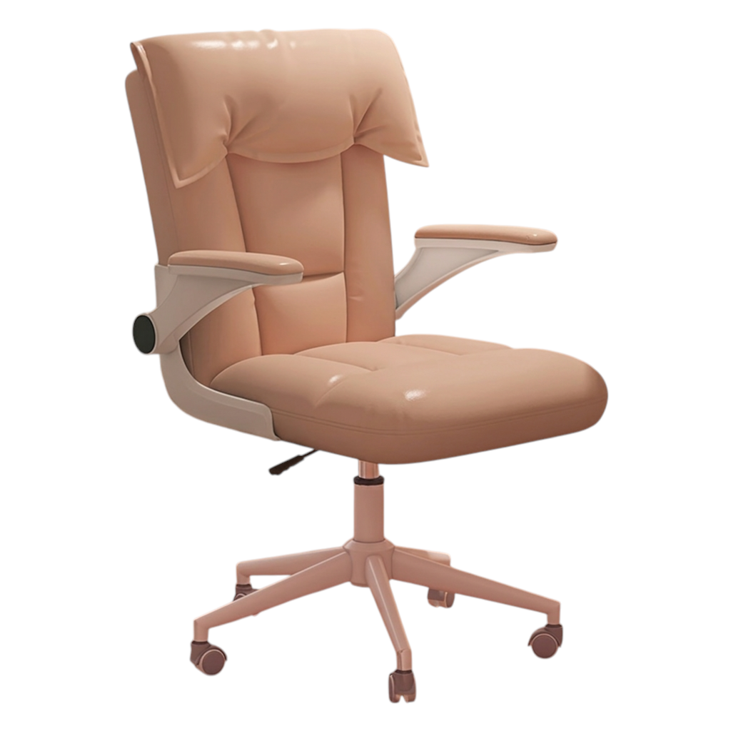 Ergonomic Office Chair with Flip-Up Armrests, Adjustable Height and Swivel Function