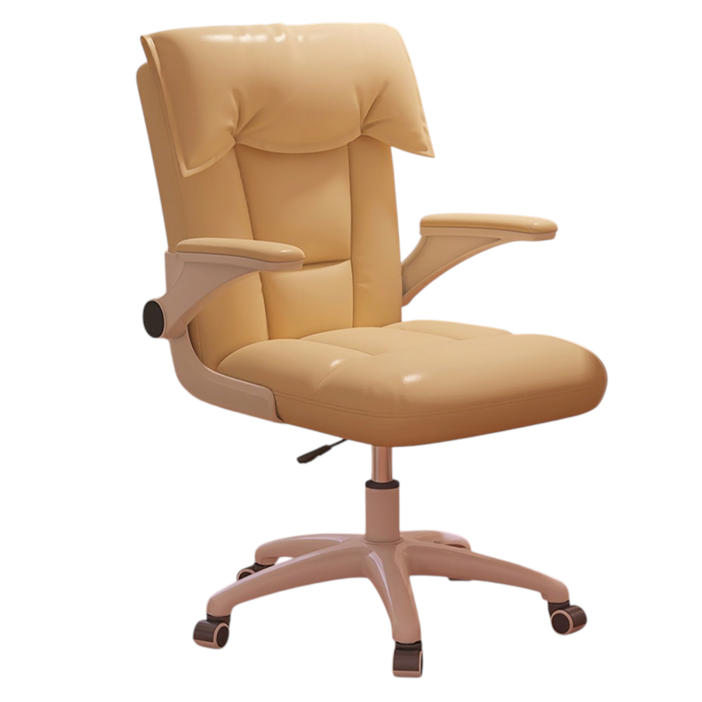Ergonomic Office Chair with Flip-Up Armrests, Adjustable Height and Swivel Function
