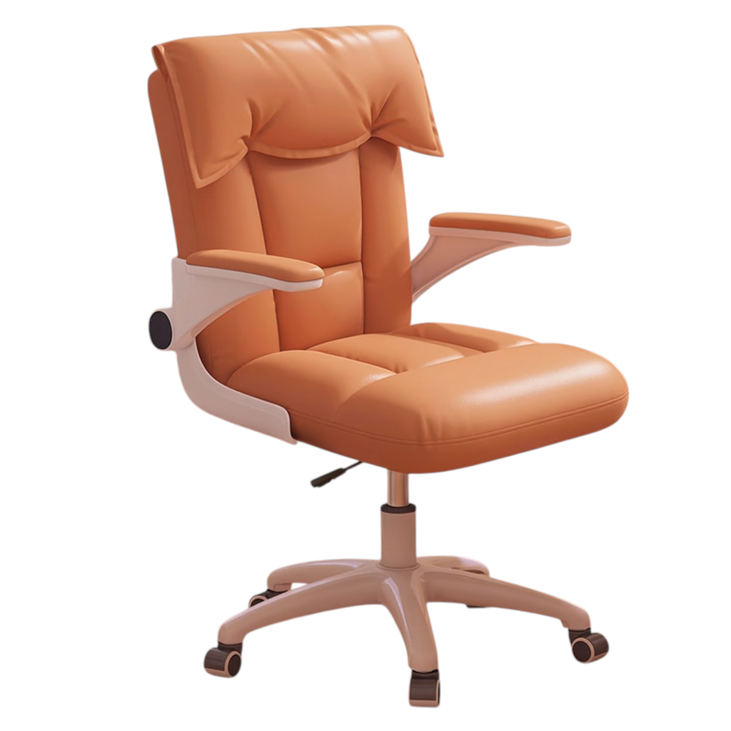 Ergonomic Office Chair with Flip-Up Armrests, Adjustable Height and Swivel Function