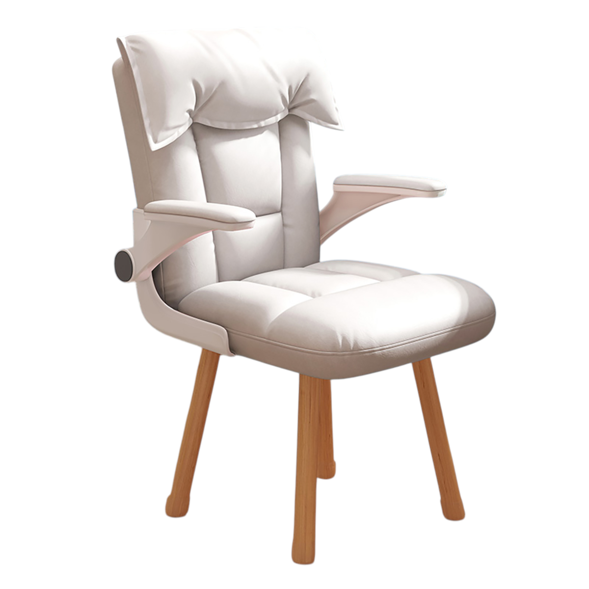 Ergonomic Office Chair with Flip-Up Armrests, Adjustable Height and Swivel Function