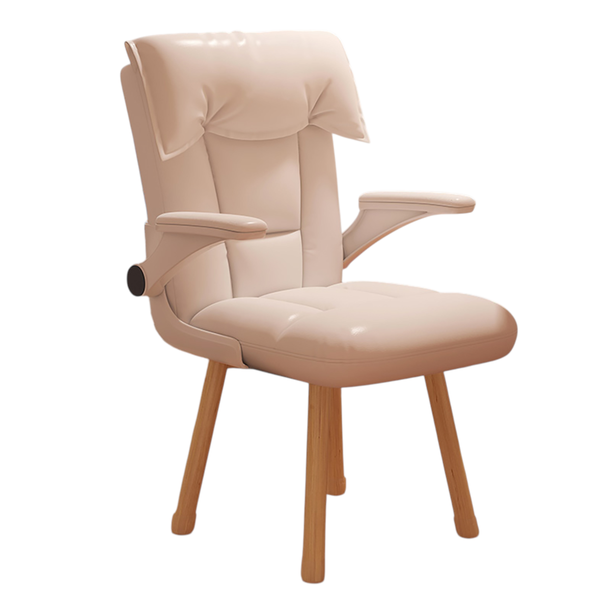 Ergonomic Office Chair with Flip-Up Armrests, Adjustable Height and Swivel Function