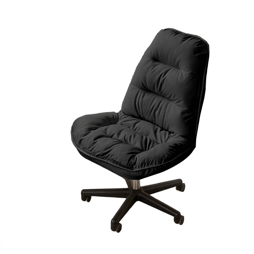 BDLFurniture Armless Office Desk Chair Swivel Home Vanity Study Swivel Chair Stain Resistant