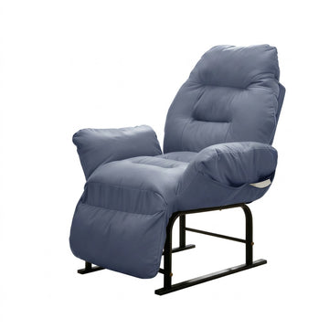 Cat-Scratch Leather Office Chair 5-Position Reclining Seat with Footrest Sofa Chair