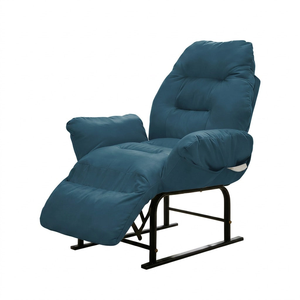 Cat-Scratch Leather Office Chair 5-Position Reclining Seat with Footrest Sofa Chair