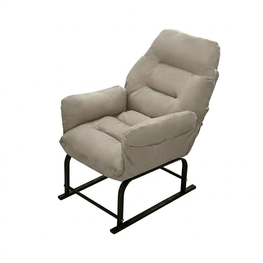 Cat-Scratch Leather Office Chair 5-Position Reclining Seat with Footrest Sofa Chair