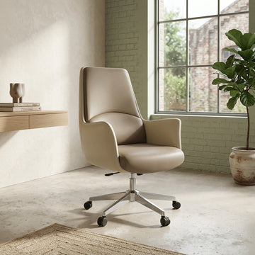 Ergonomic Office Chair Executive Boardroom Desk Deskchair Steel Aluminium Base