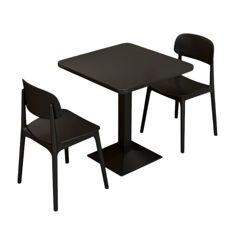 BDLFurniture Commercial Fast Food Dining Table Set Burger Shop Outdoor Patio Chair Desk Combo