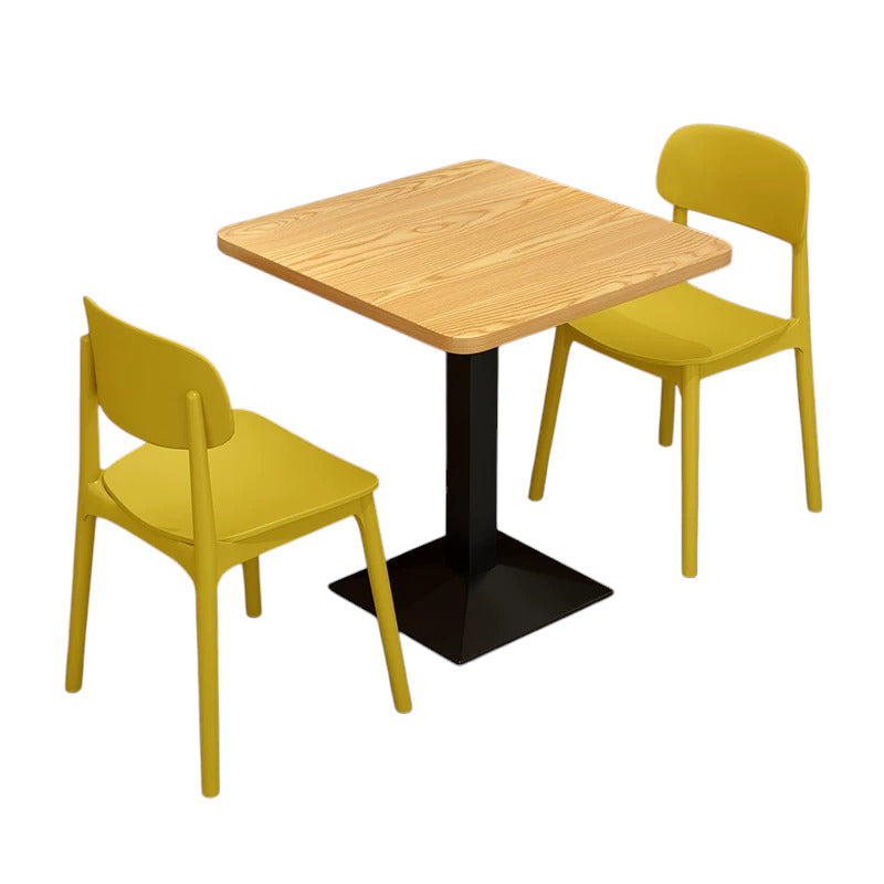 BDLFurniture Commercial Fast Food Dining Table Set Burger Shop Outdoor Patio Chair Desk Combo